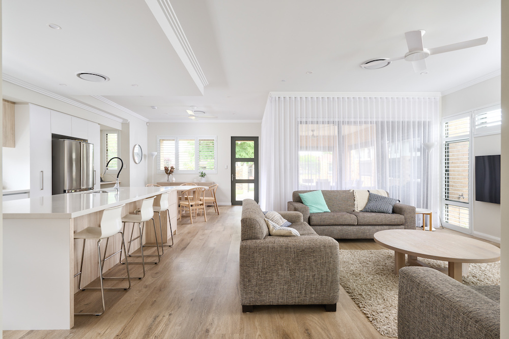 highbury-homes-perth-builder-single-storey-homes-mount-hawthorn-lounge room kitchen