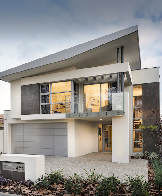 highbury homes perth builder two storey homes the volare narrow lot design elevation